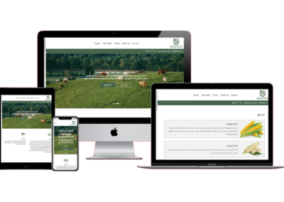 تصميم وتطوير موقع الكتروني المتحدة للمنتجات الطبيعية