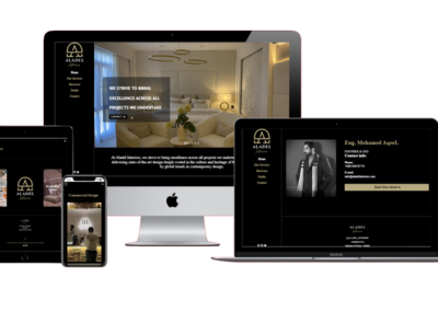 تصميم وتطوير موقع الكتروني العادل للتصميم الداخلي