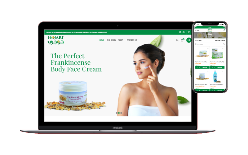 تصميم وبرمجة متجر الكتروني حوجري