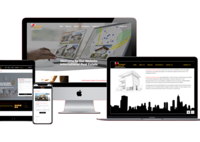 تصميم وبرمجة منصة العقارات الدولية